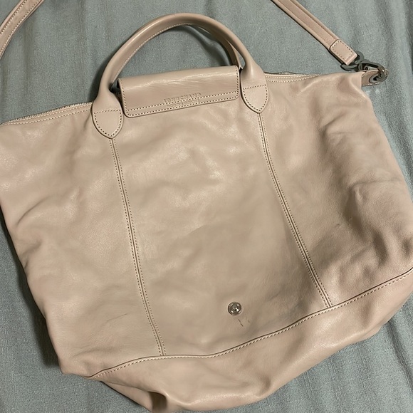 Longchamp Le Pliage Cuir Top Handle Bag CLAY - Picture 10 of 15